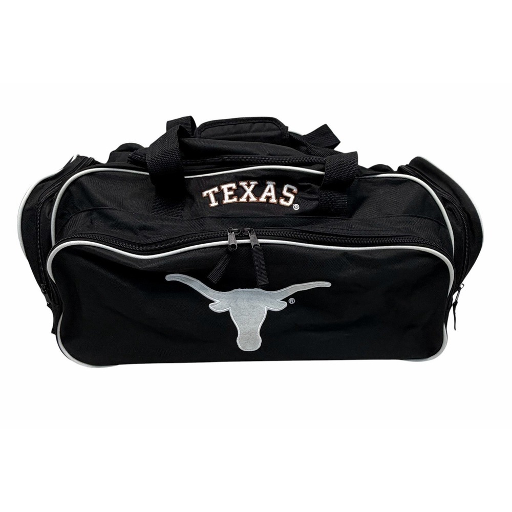 Texas Longhorns Duffle Bag University Collegiate Bag 21x11x10 Black Carry On